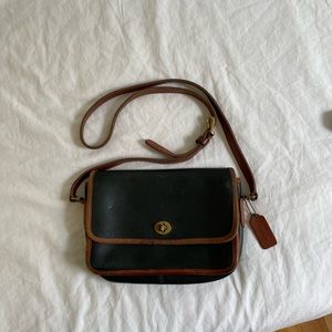 Vintage Coach Turnlock Flap Crossbody